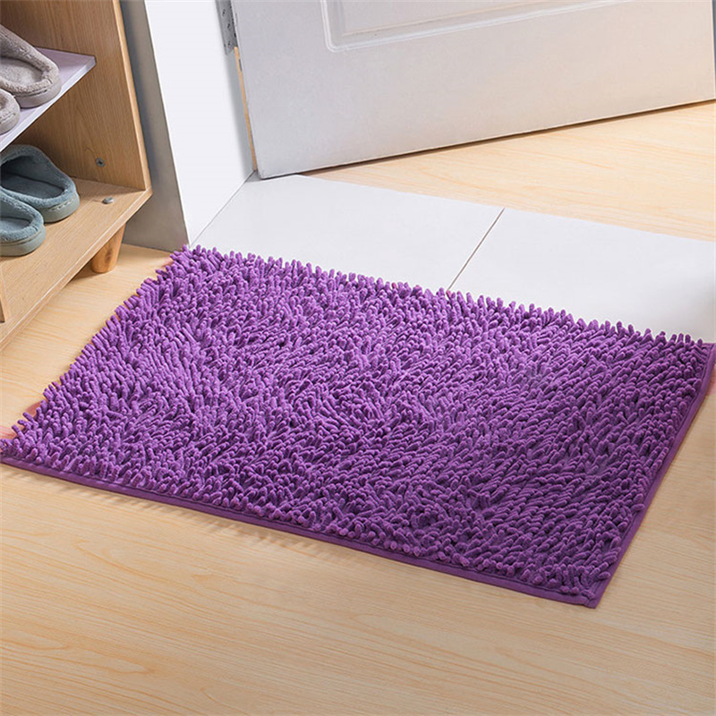 YWYY-02  Bathroom rug Soft, non-slip and absorbent chenille bath rug Beige bathroom rug plush bath mat for the bath