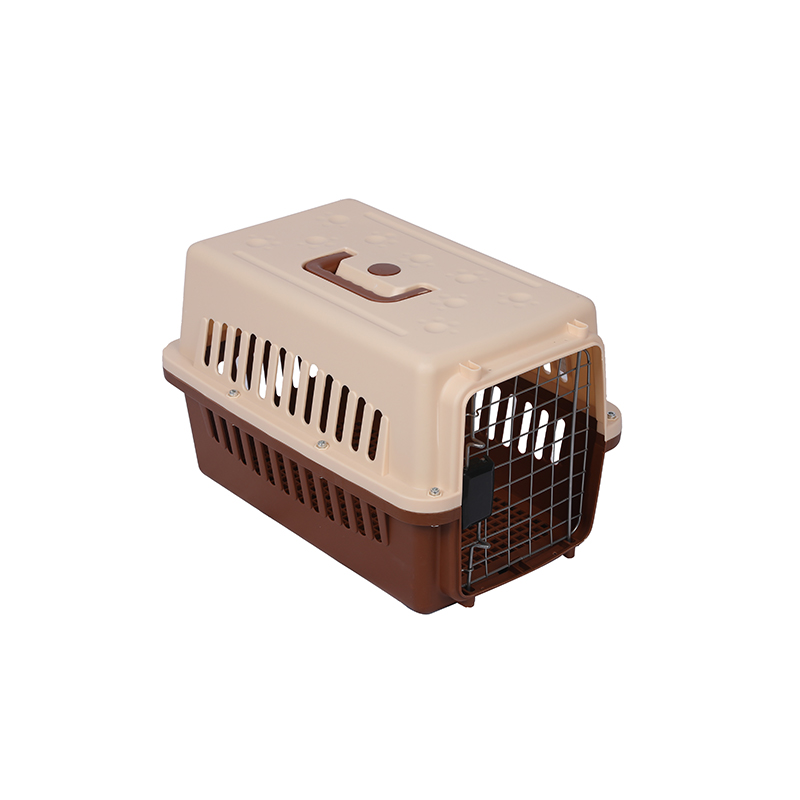 Easy to carry dog cat plastic travel box firm pet cages portable traveling cage plastic transport ccage cat