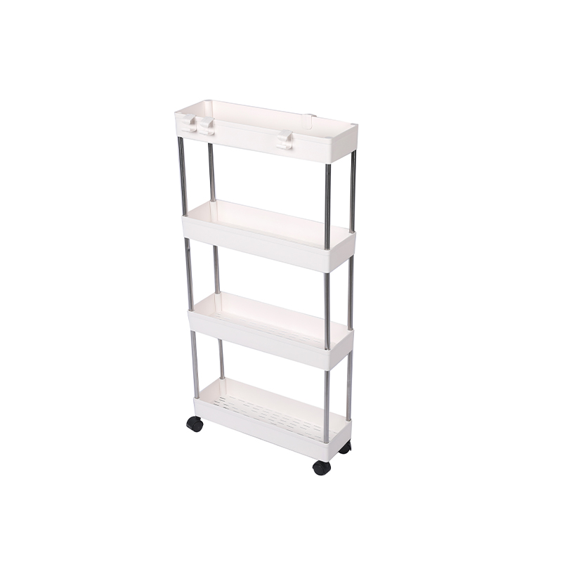 3 Tier slim storage cart mobile shelving unit organizer slide out storage rolling utility cart tower rack for kitchen